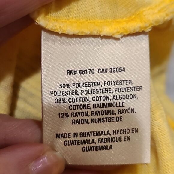 Mave by anthropologie womens light yellow polyester cotton ruffled tank top - Picture 3 of 4